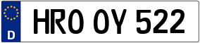 Truck License Plate